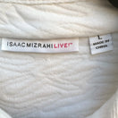 Switch Isaac Mizrahi Live White Animal Texture Quilted Jacket Pockets Button-Up Front L 3 image