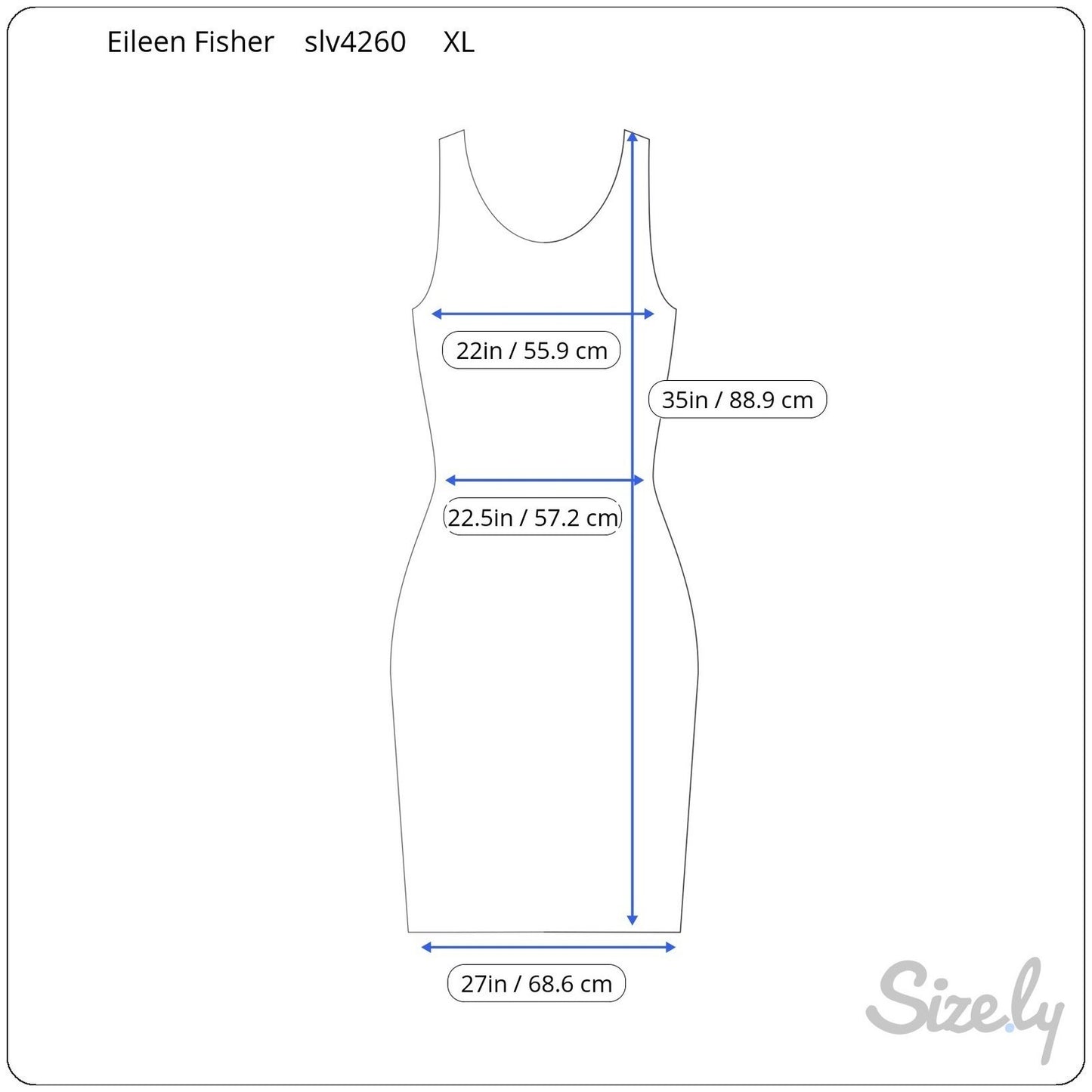 Eileen Fisher XL Fine Jersey Sleeveless Tunic Dress Purple Minimalist Lagenlook
