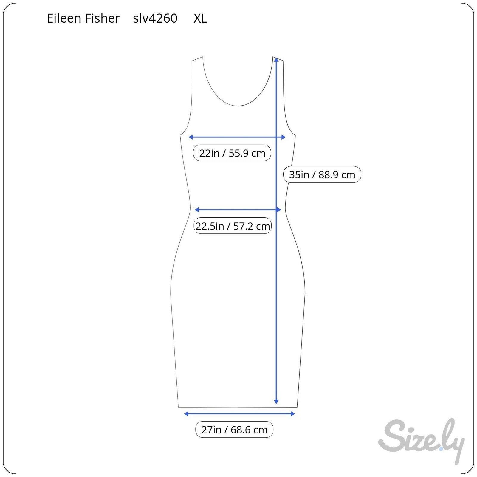 Eileen Fisher XL Fine Jersey Sleeveless Tunic Dress Purple Minimalist Lagenlook