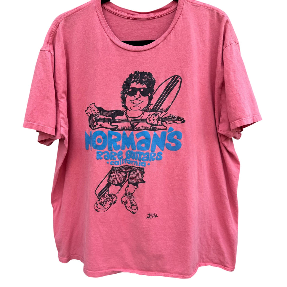 Normans Rare Guitars California Pink Graphic T-Shirt XL Streewear Athleisure
