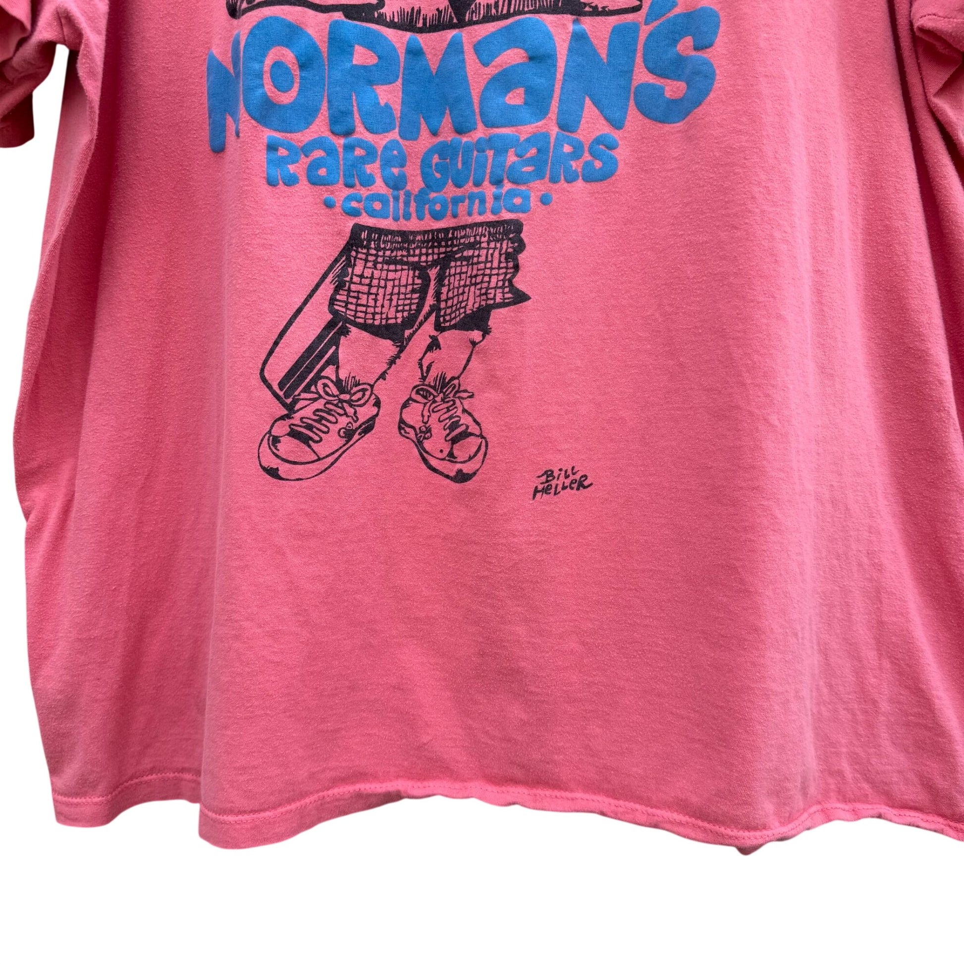 Normans Rare Guitars California Pink Graphic T-Shirt XL Streewear Athleisure