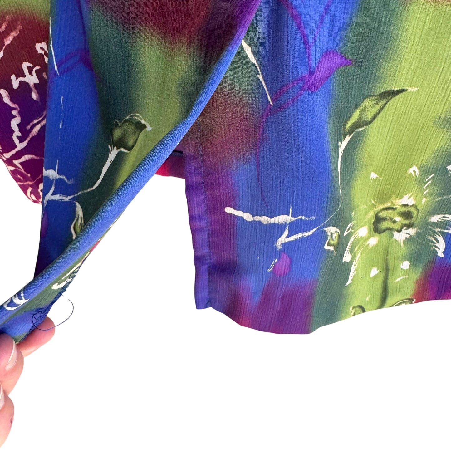 Maggie Sweet Vintage Womens Floral Swirl Colorblock Paisley Midi Dress Petite S