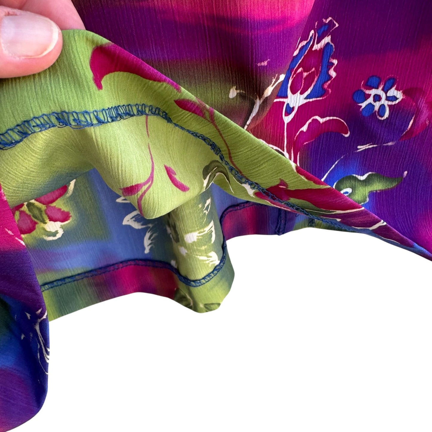 Maggie Sweet Vintage Womens Floral Swirl Colorblock Paisley Midi Dress Petite S