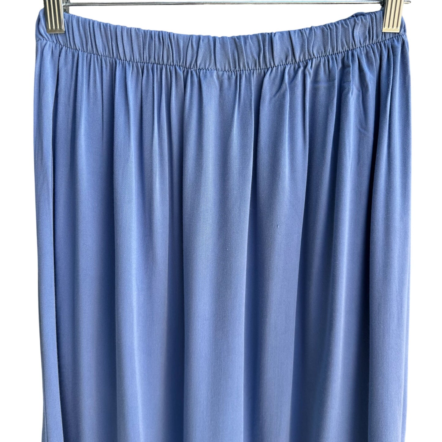 Cow & Lizard Vintage Womens Blue Floral Tencil Cotton Full Flowy Skirt New M