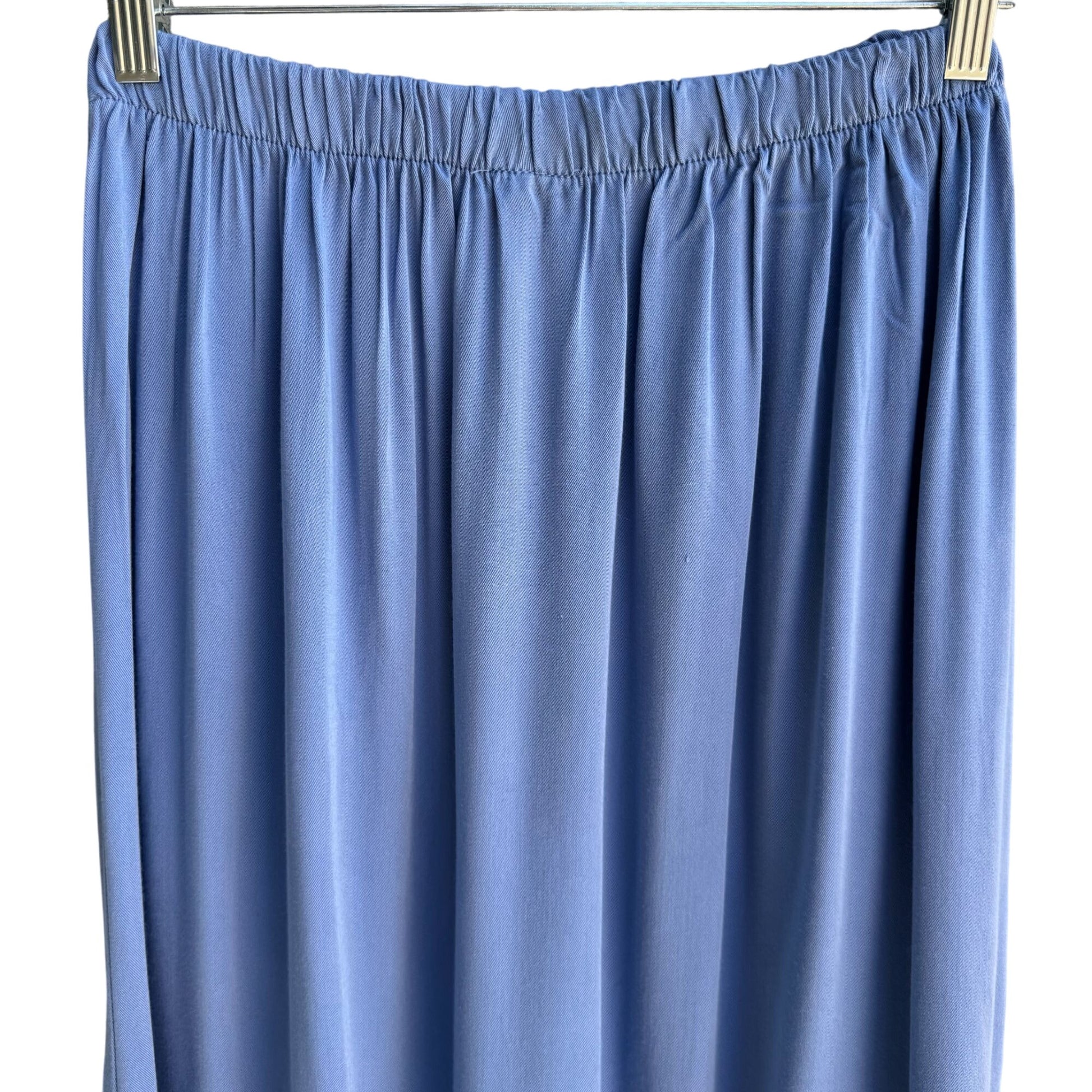 Cow & Lizard Vintage Womens Blue Floral Tencil Cotton Full Flowy Skirt New M