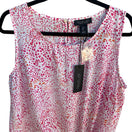 Switch Rachel Zoe Feminine Preppy Abstract Polka Dot Side Tie Sleeveless Blouse L NWT 3 image