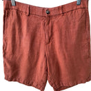 Switch Banana Republic Linen Lightweight Summer Chino Shorts Terracotta Orange Mens 33 3 image