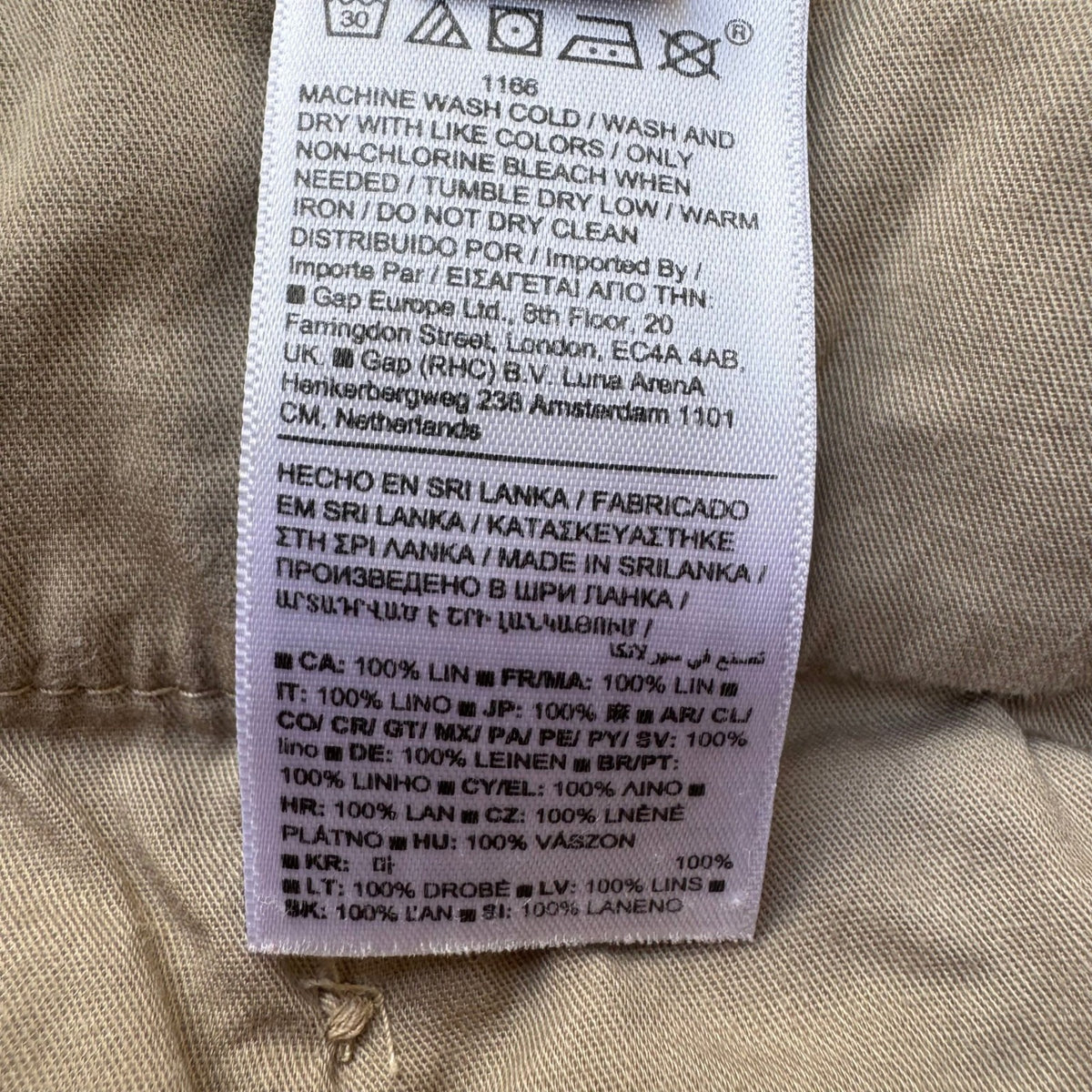 Banana Republic Linen Lightweight Summer Chino Shorts Terracotta Orange Mens 33