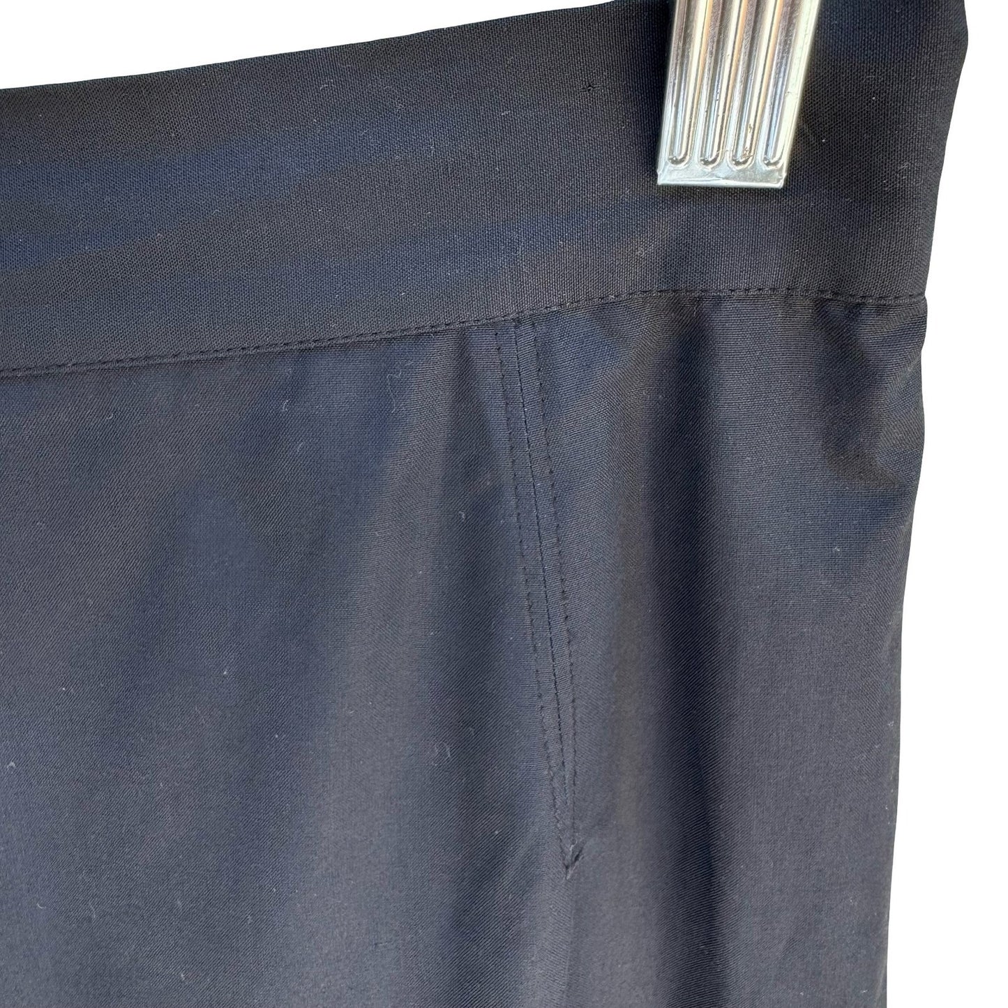 Jean Paul Gaultier Femme 90s Y2K Black Cotton Midi Pencil Skirt Avant Garde M