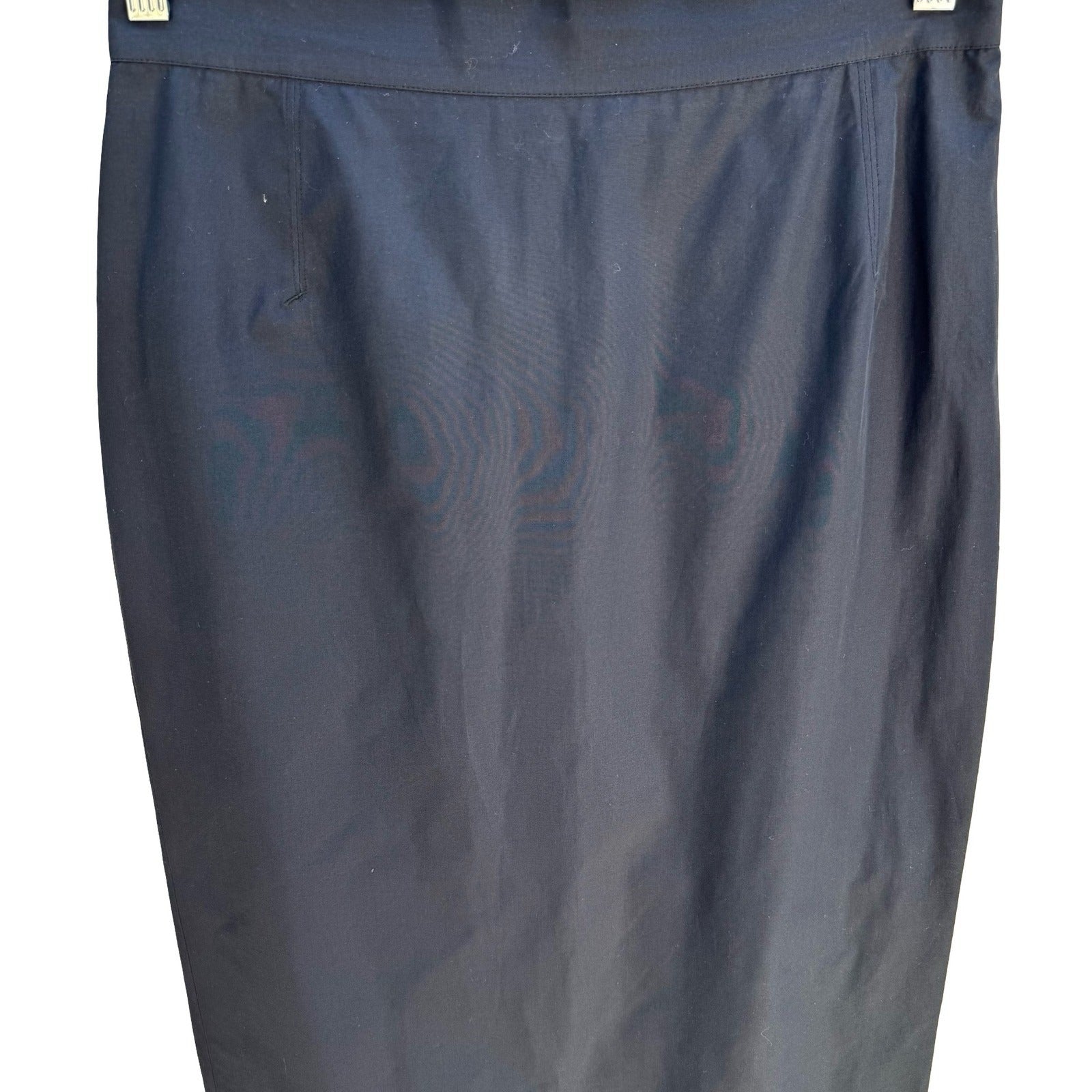 Jean Paul Gaultier Femme 90s Y2K Black Cotton Midi Pencil Skirt Avant Garde M
