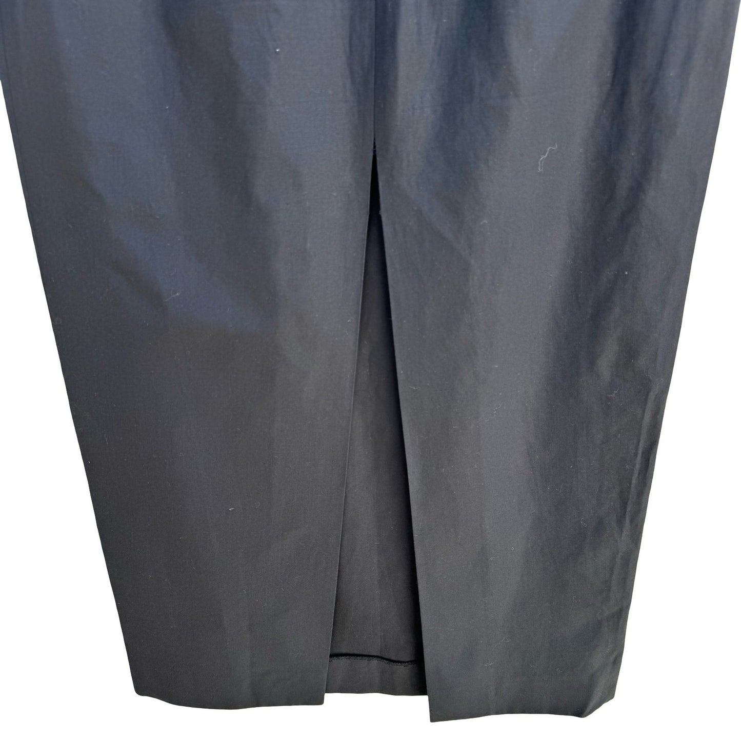 Jean Paul Gaultier Femme 90s Y2K Black Cotton Midi Pencil Skirt Avant Garde M