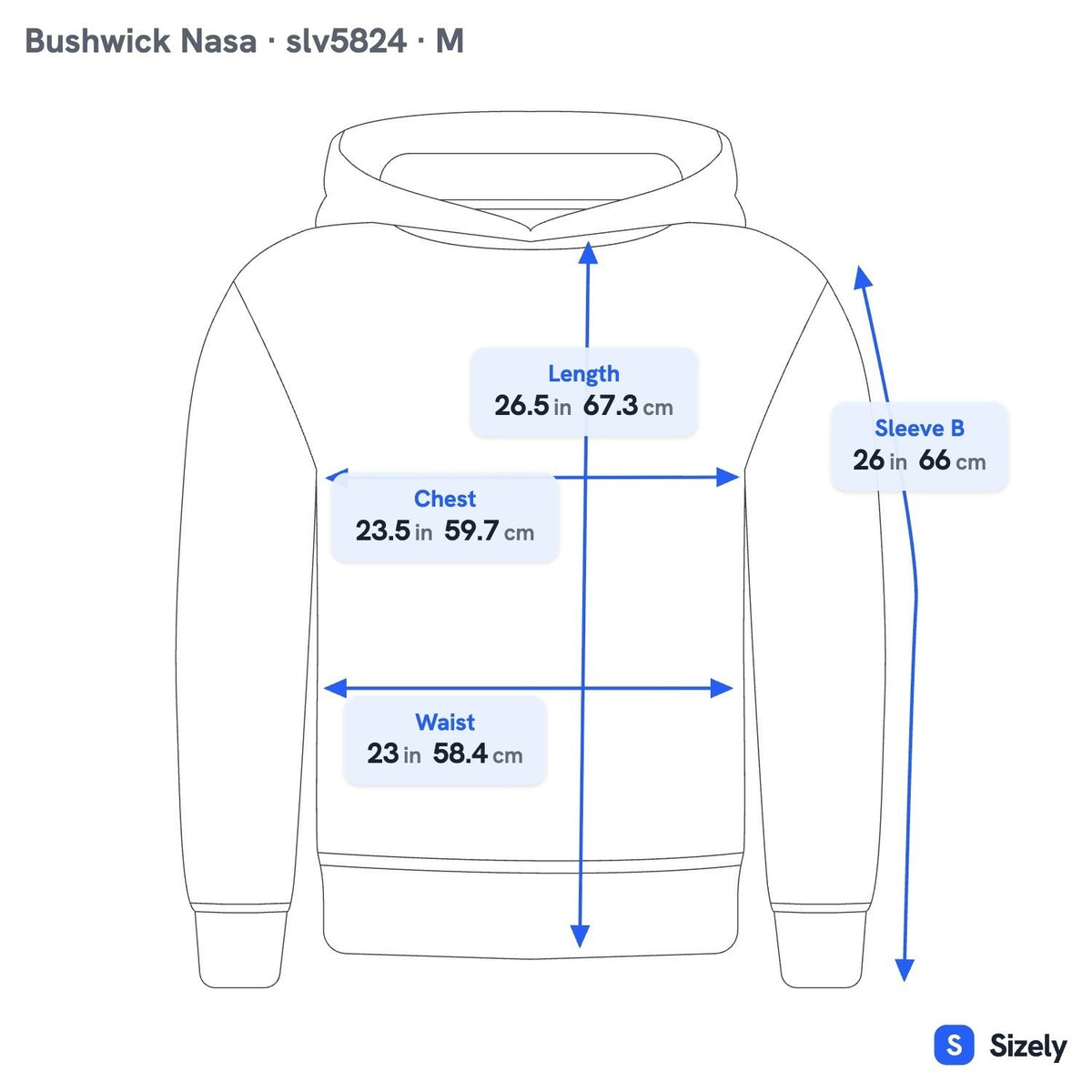 Bushwick Supply NASA Galaxy Puff Print Graphic Hoodie Streetwear White Mens M