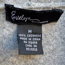 Switch Evelyn 100% Cashmere Minimalist Layering Cozy Open Front Draped Cardigan Gray M 2 image