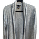 Switch Evelyn 100% Cashmere Minimalist Layering Cozy Open Front Draped Cardigan Gray M 3 image