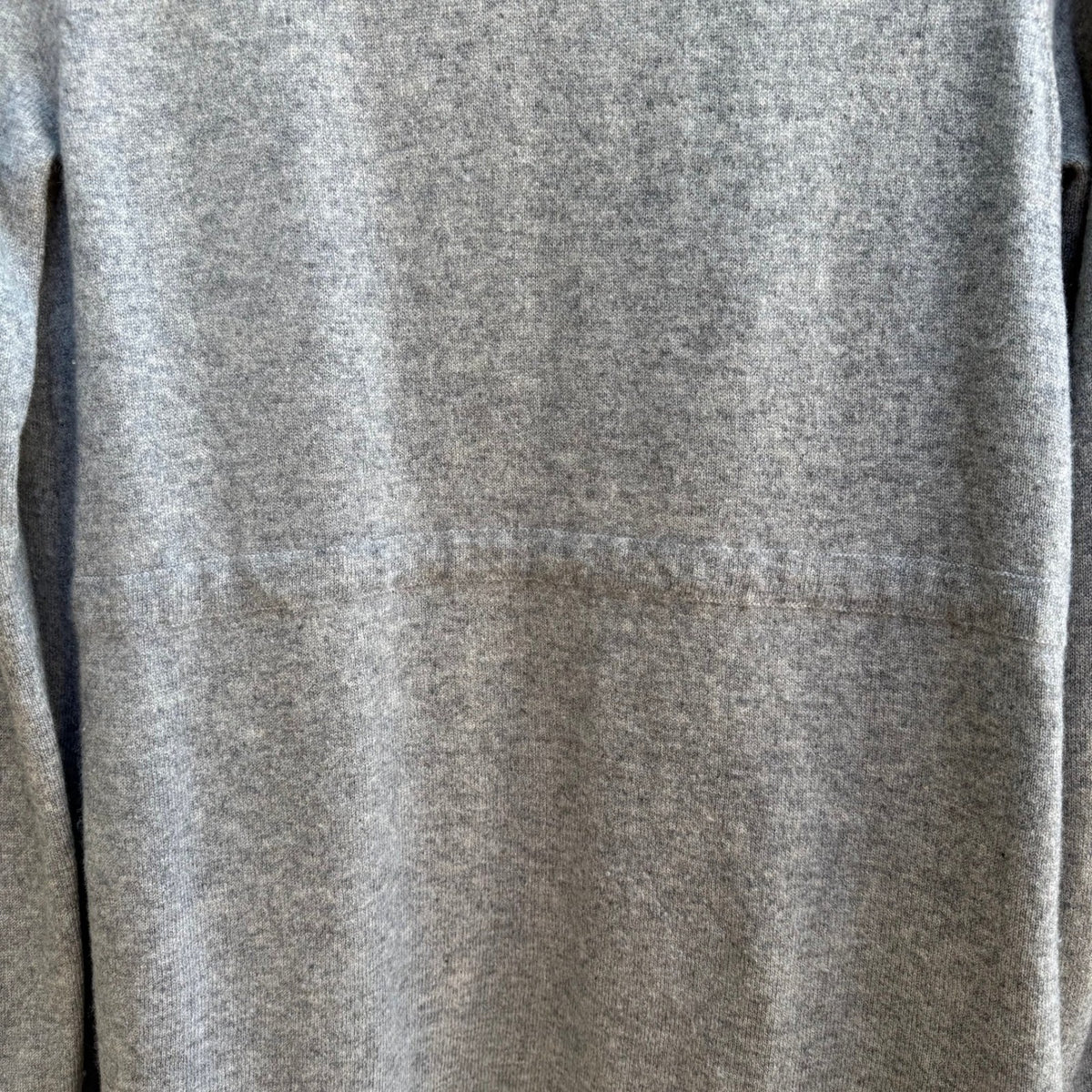 Evelyn 100% Cashmere Minimalist Layering Cozy Open Front Draped Cardigan Gray M