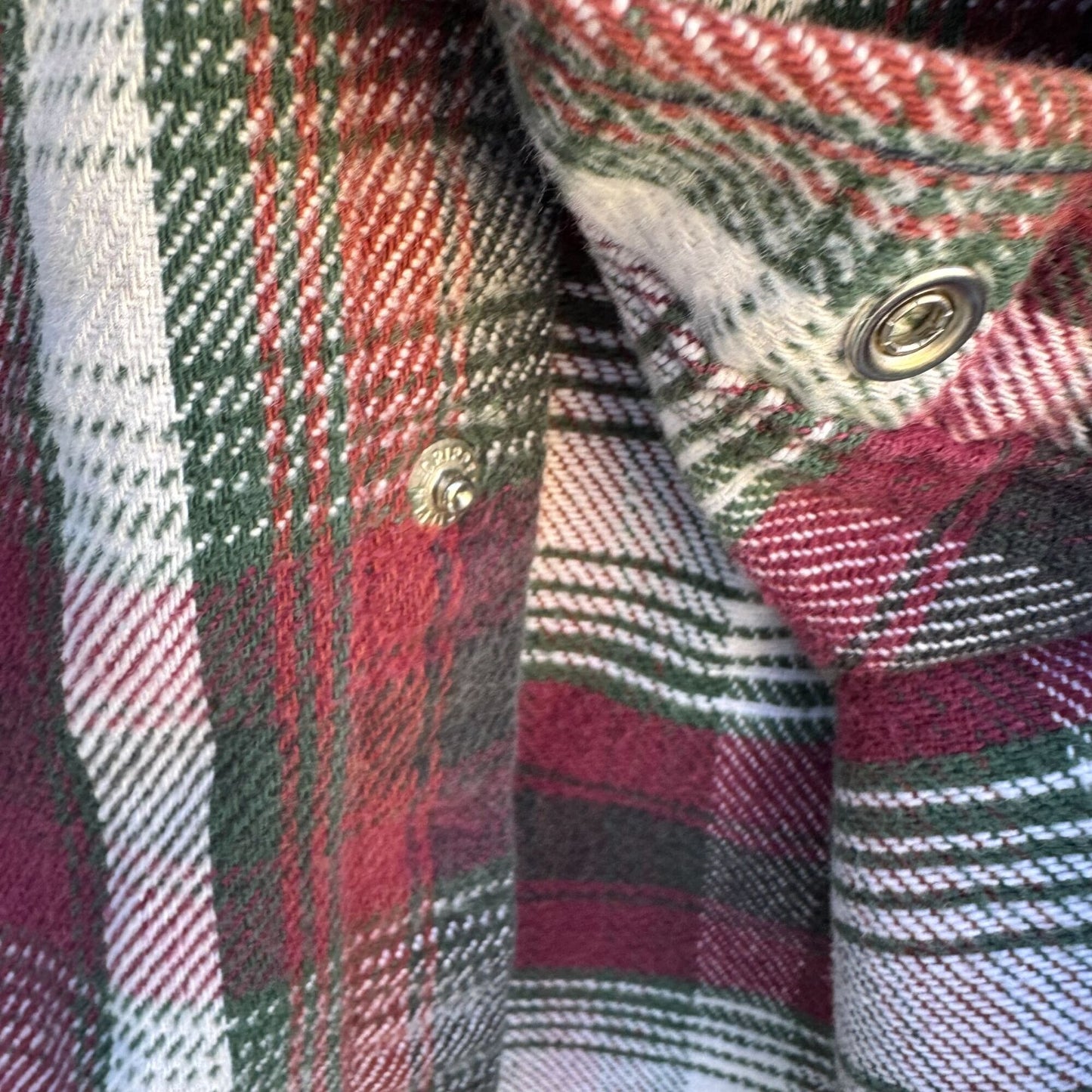 Prentiss Outdoors Vintage 80s Mens Western Plaid Heavy Flannel Shirt Pearl Snap