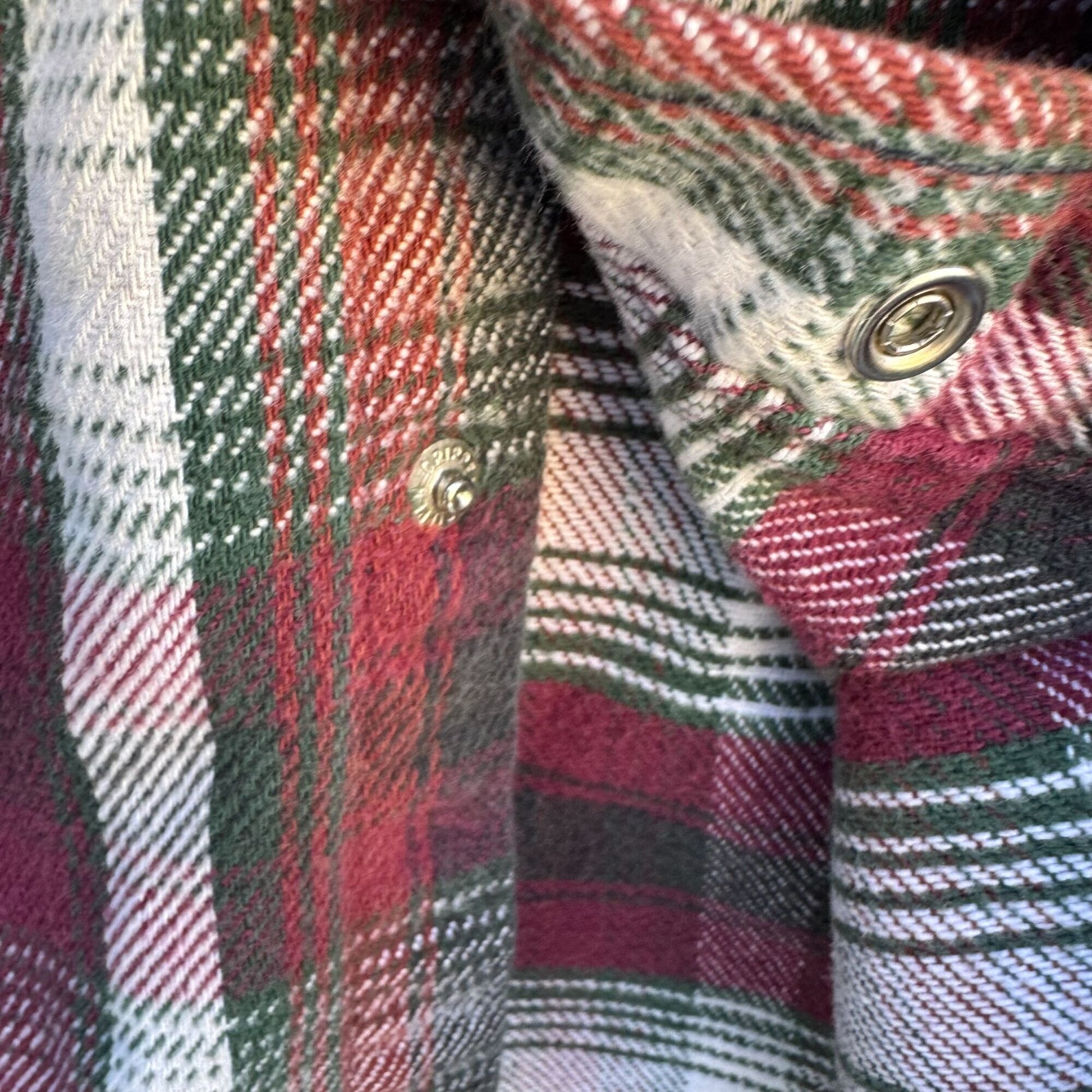 Prentiss Outdoors Vintage 80s Mens Western Plaid Heavy Flannel Shirt Pearl Snap