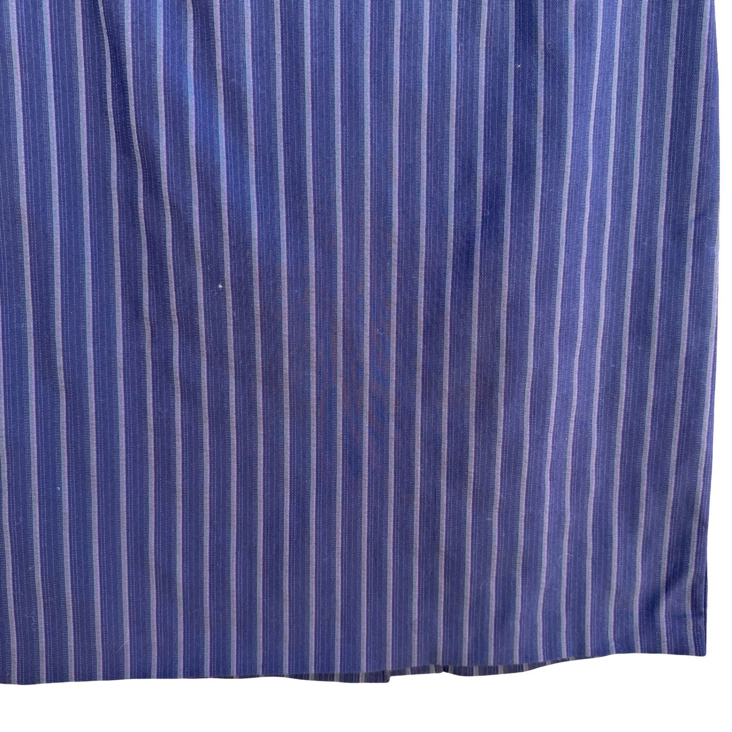 Cynthia Rowley Vintage 90s Y2K Pinstripe Pencil Skirt Tailored Knee Length Blue