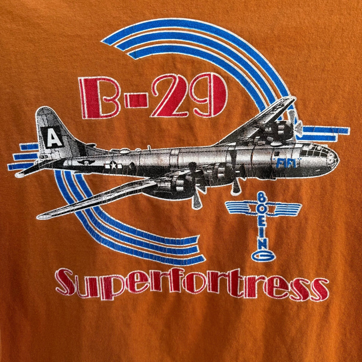 Hanes B-29 Superfortress FIFI Ghost Squadron CAF Aviation Graphic T-Shirt Mens L