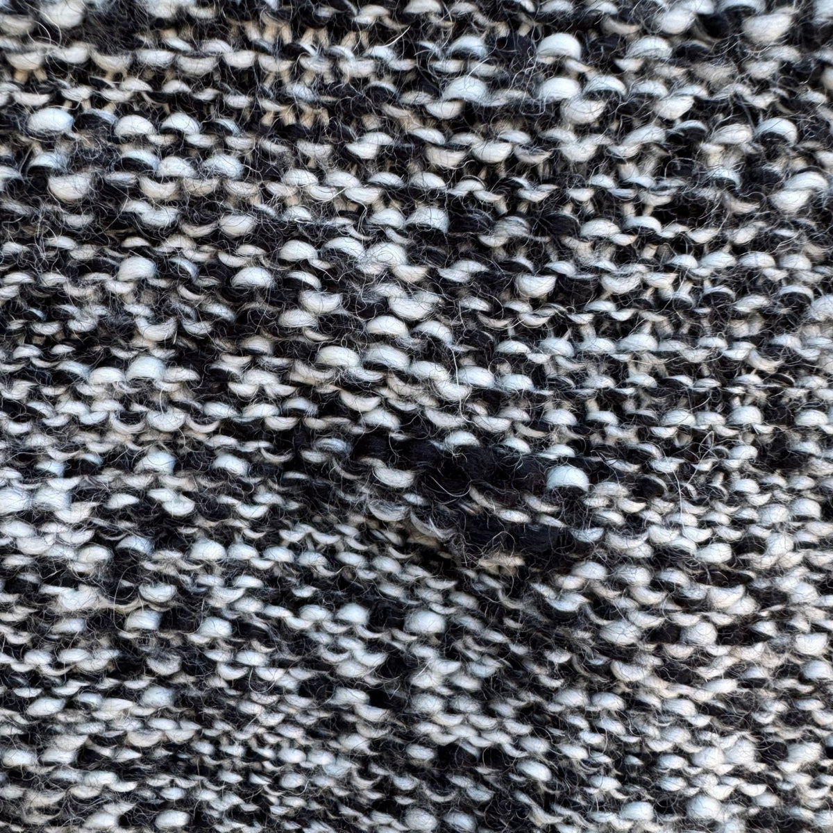 HM Marled Wool Blend Chunky Knit Fisherman Monochrome Scandi Hygge Sweater Men L