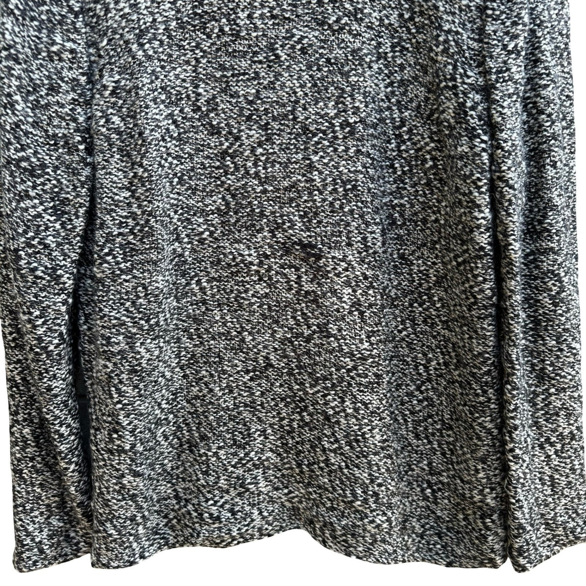 HM Marled Wool Blend Chunky Knit Fisherman Monochrome Scandi Hygge Sweater Men L