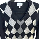 Switch Charter Club Argyle Cashmere Old Money Academia Minimalist Preppy Sweater S 3 image