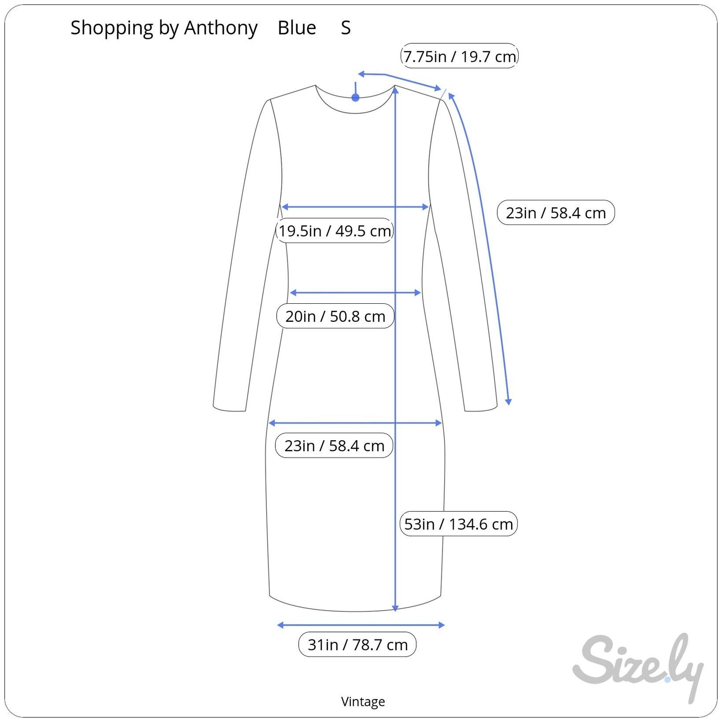 Shopping With Anthony Womens Boho Layered V Neck Flowy Blue Tie-Dye Maxi Dress S