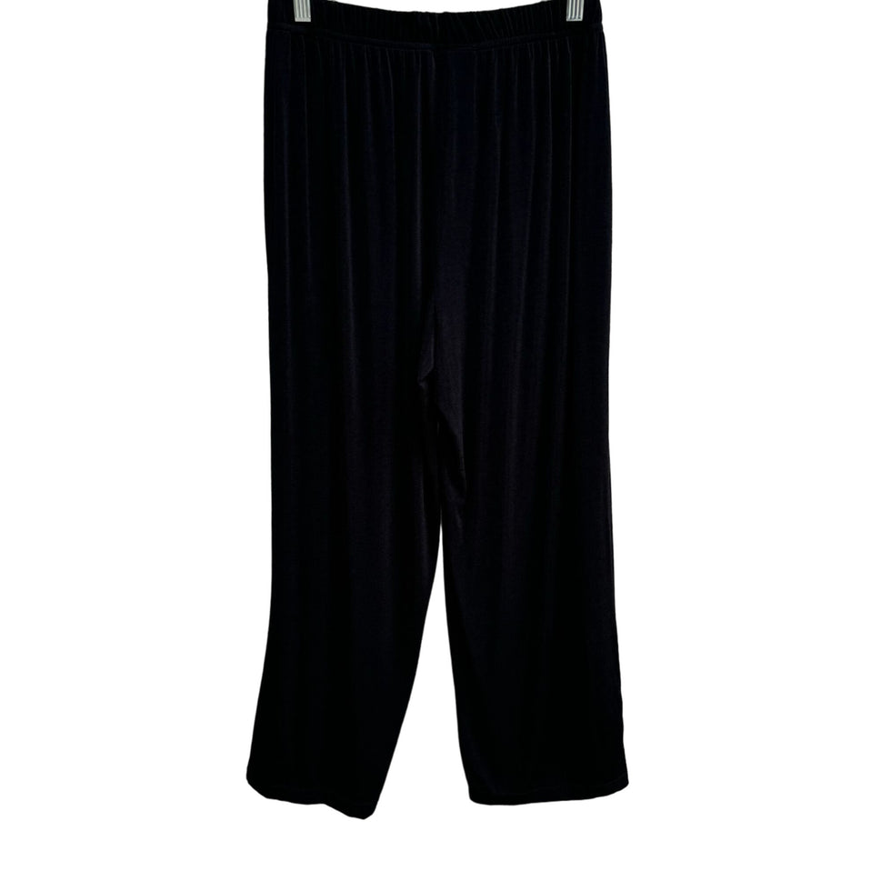 Carolyn Strauss Collection Medium Petite Black Stretch Slinky Womens Dress Pants