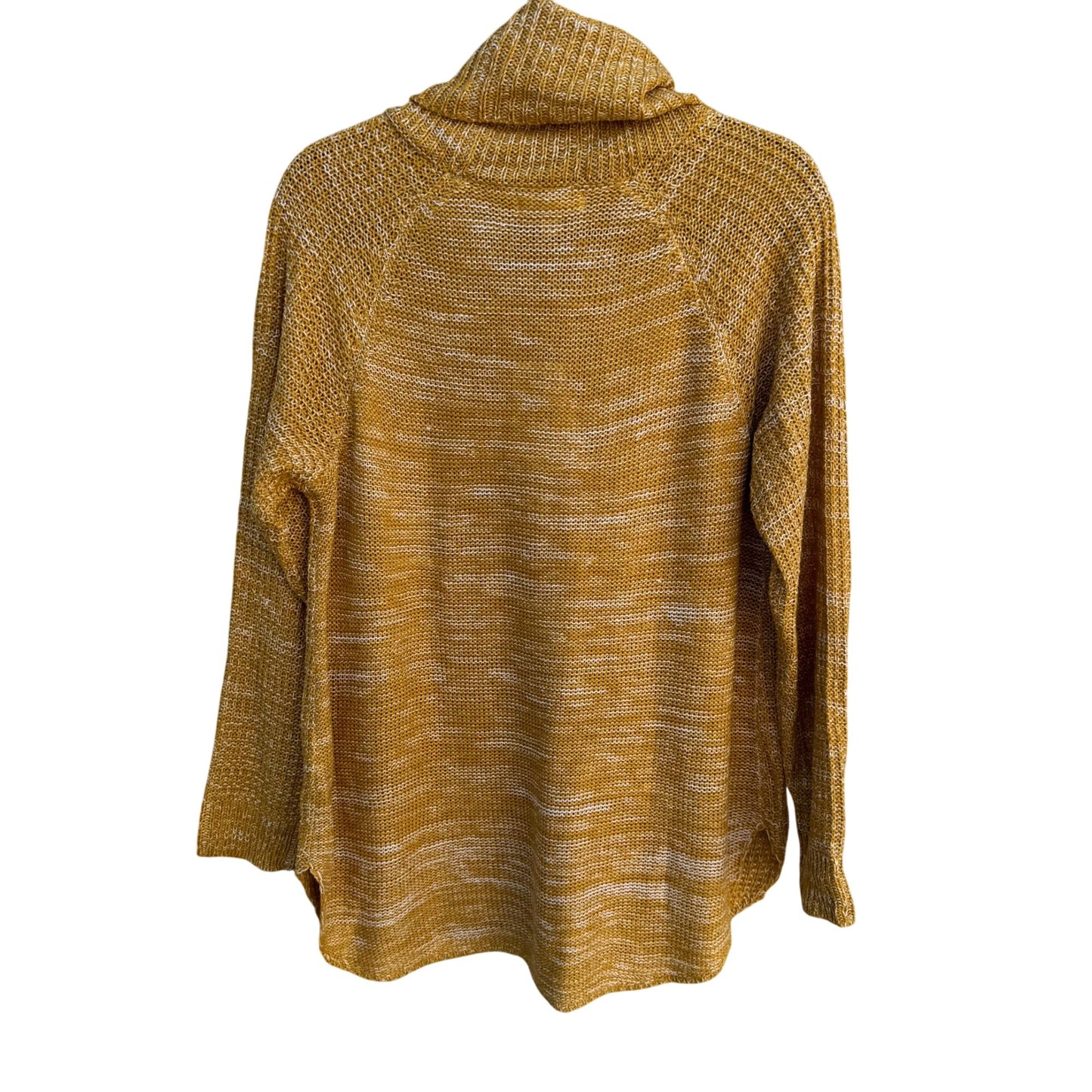 Its Our Time Mustard Yellow Womens Open Knit Cowl Neck Long Sleeve Sweater XL