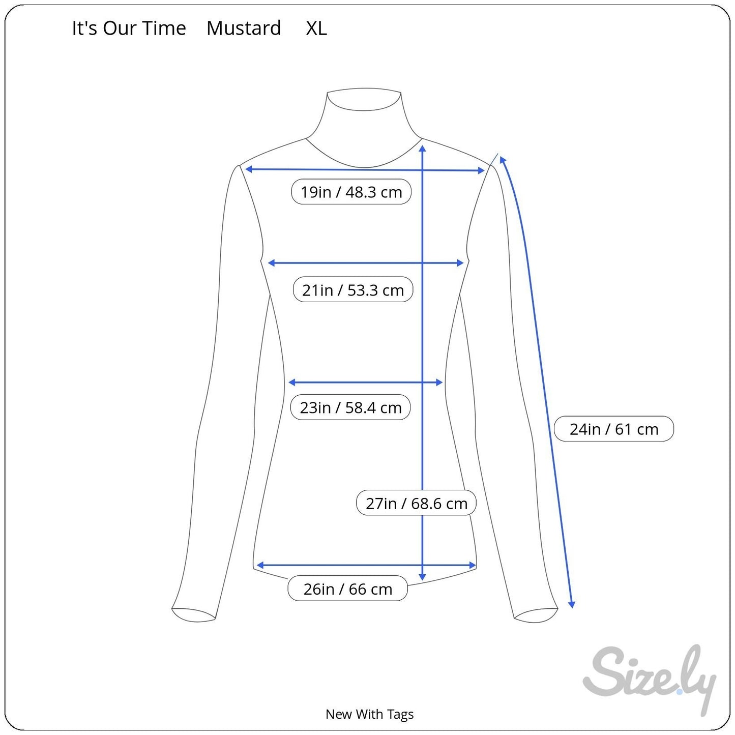 Its Our Time Mustard Yellow Womens Open Knit Cowl Neck Long Sleeve Sweater XL