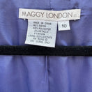 Switch Maggy London Womens Blue Paisley Jacquard 2 Piece Skirt Suit Set Size 10 Vintage 3 image