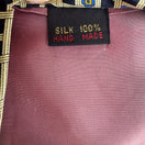 Switch Handmade Vintage 100% Silk Geometric Pattern Navy Gold Preppy Formal Tie Necktie 3 image