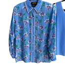 Switch Bob Mackie Wearable Art Vintage Silk Floral Shirt Embroidered Tank Top Set S 3 image