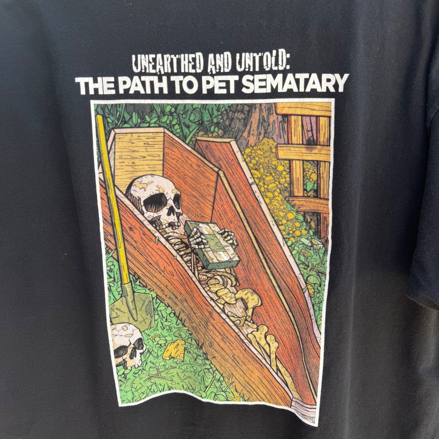 Terror Films Unearthed & Untold The Path To Pet Sematary Black Graphic Tee