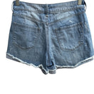 Switch G By Giuliana Womens Distressed Denim Cotton/Spandex Blue Frayed Hem Shorts 2 3 image