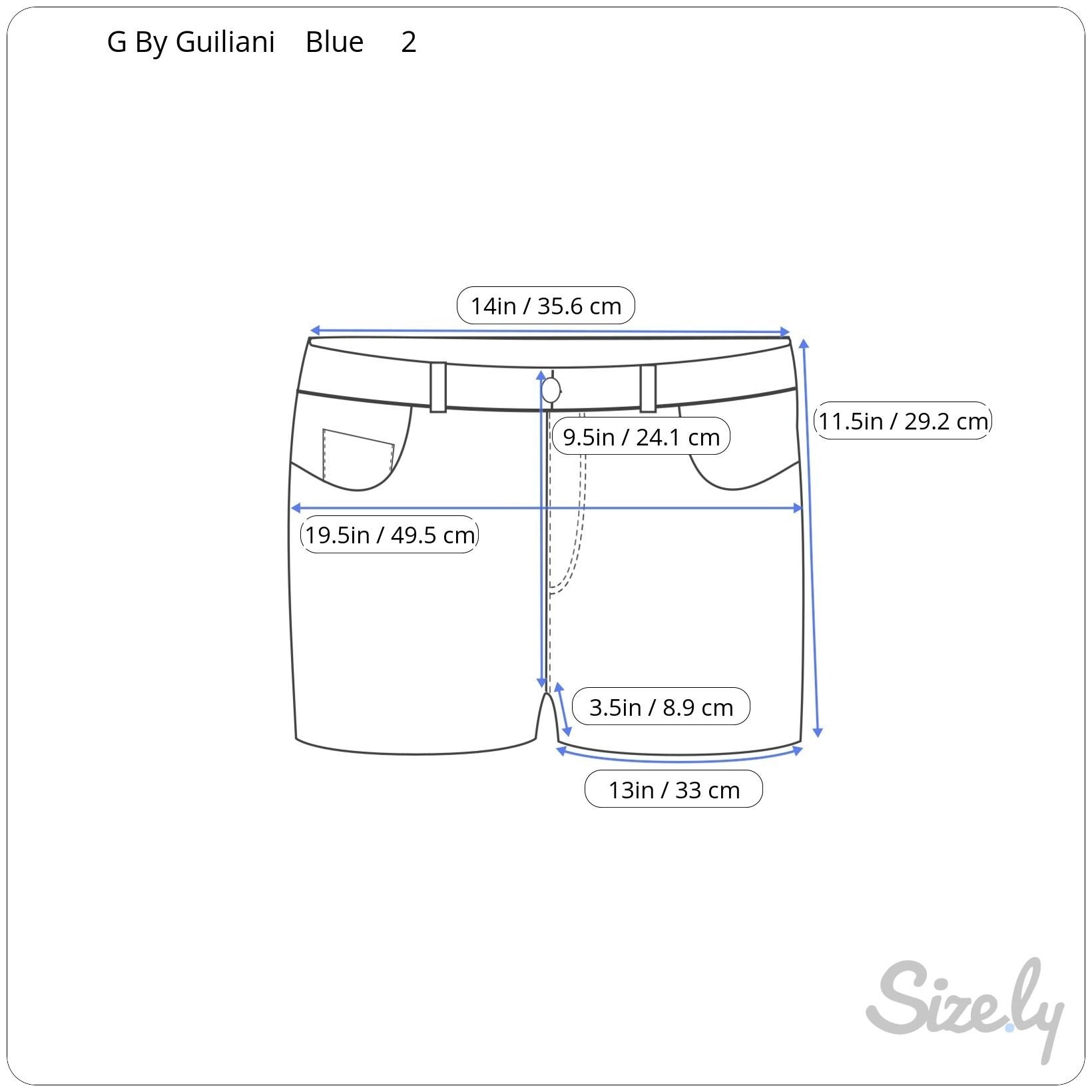 G By Giuliana Womens Distressed Denim Cotton/Spandex Blue Frayed Hem Shorts 2