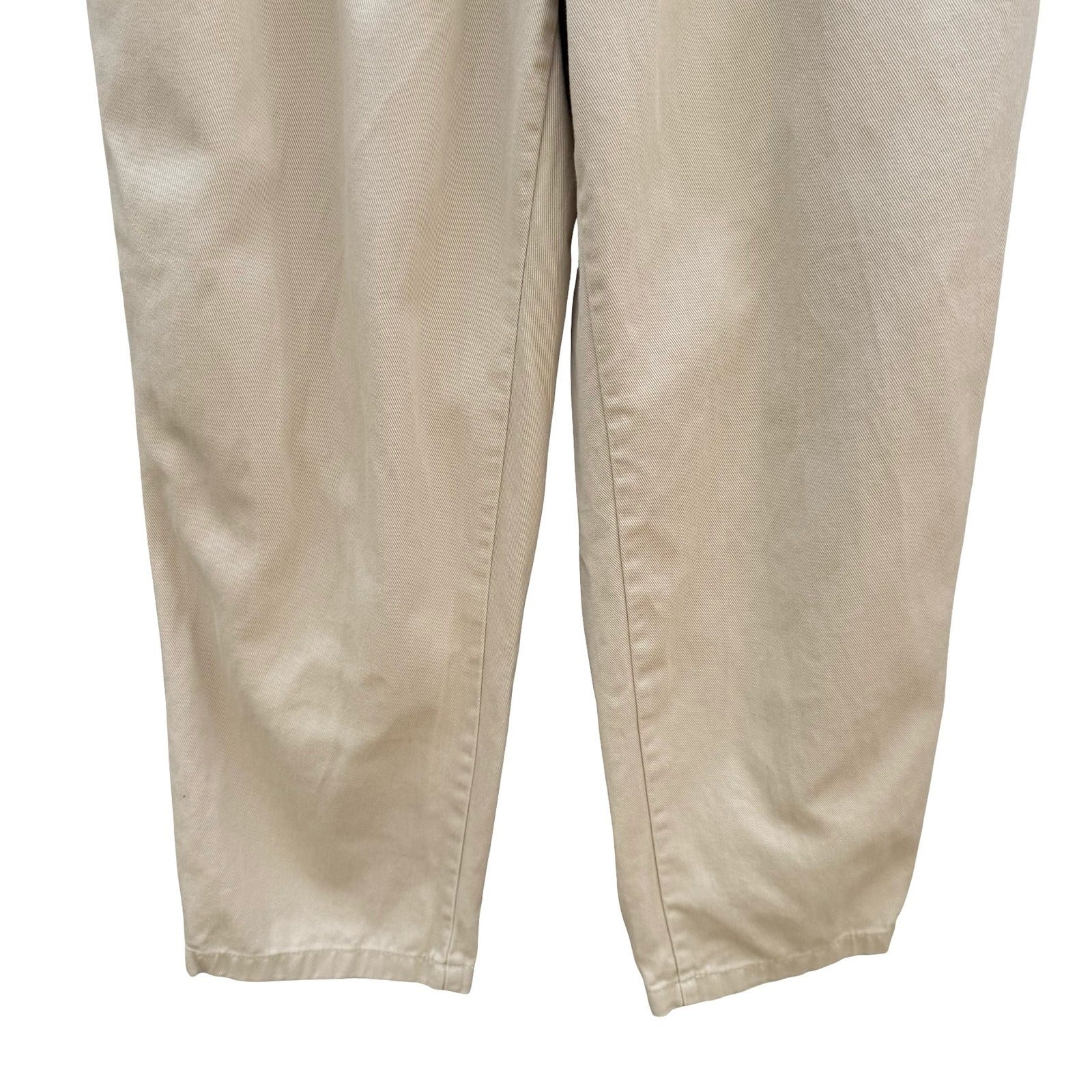 Woman Within Womens Khaki Chino Pants 20W Elastic Waist Cotton Twill 31-0866-9