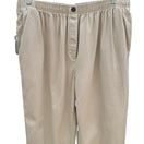 Switch Woman Within Womens Khaki Chino Pants 20W Elastic Waist Cotton Twill 31-0866-9 3 image
