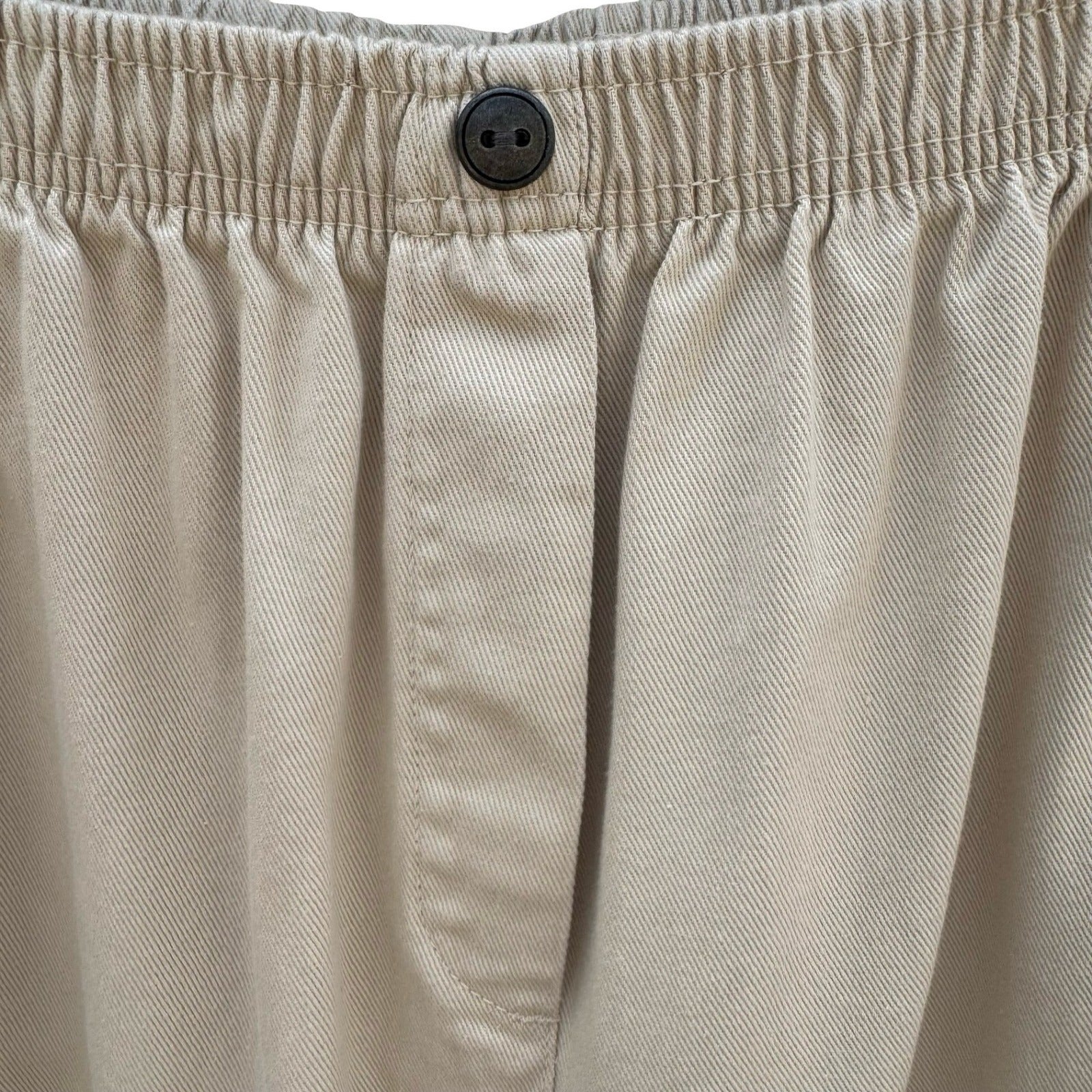 Woman Within Womens Khaki Chino Pants 20W Elastic Waist Cotton Twill 31-0866-9