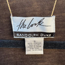 Switch Randolph Duke The Look Womens Vintage Beige Cape Wrap Cardigan Faux Fur Trim OS 2 image