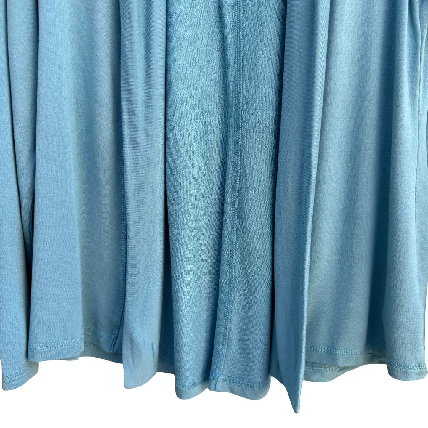 Isaac Mizrahi Live! Womens Light Blue Open Front Shawl Collar Cardigan Size M