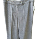 Switch Sutton Studio Minimalist Frayed Waist Textured Wide Leg Trousers Black 14 NEW 3 image