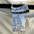 Switch Randolph Duke The Look Cream Angora Cashmere Blend Keyhole Tie Sweater Womens M 2 image