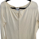 Switch Randolph Duke The Look Cream Angora Cashmere Blend Keyhole Tie Sweater Womens M 3 image