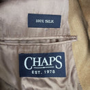 Switch Chaps Ralph Lauren Vintage Mens Tan Herringbone Blazer Silk Classic 2 Button 42R 2 image