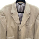 Switch Chaps Ralph Lauren Vintage Mens Tan Herringbone Blazer Silk Classic 2 Button 42R 3 image