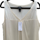 Switch Eileen Fisher Silk Charmeuse Stretch Minimalist Luxury Basic Tunic Ivory L NEW 3 image