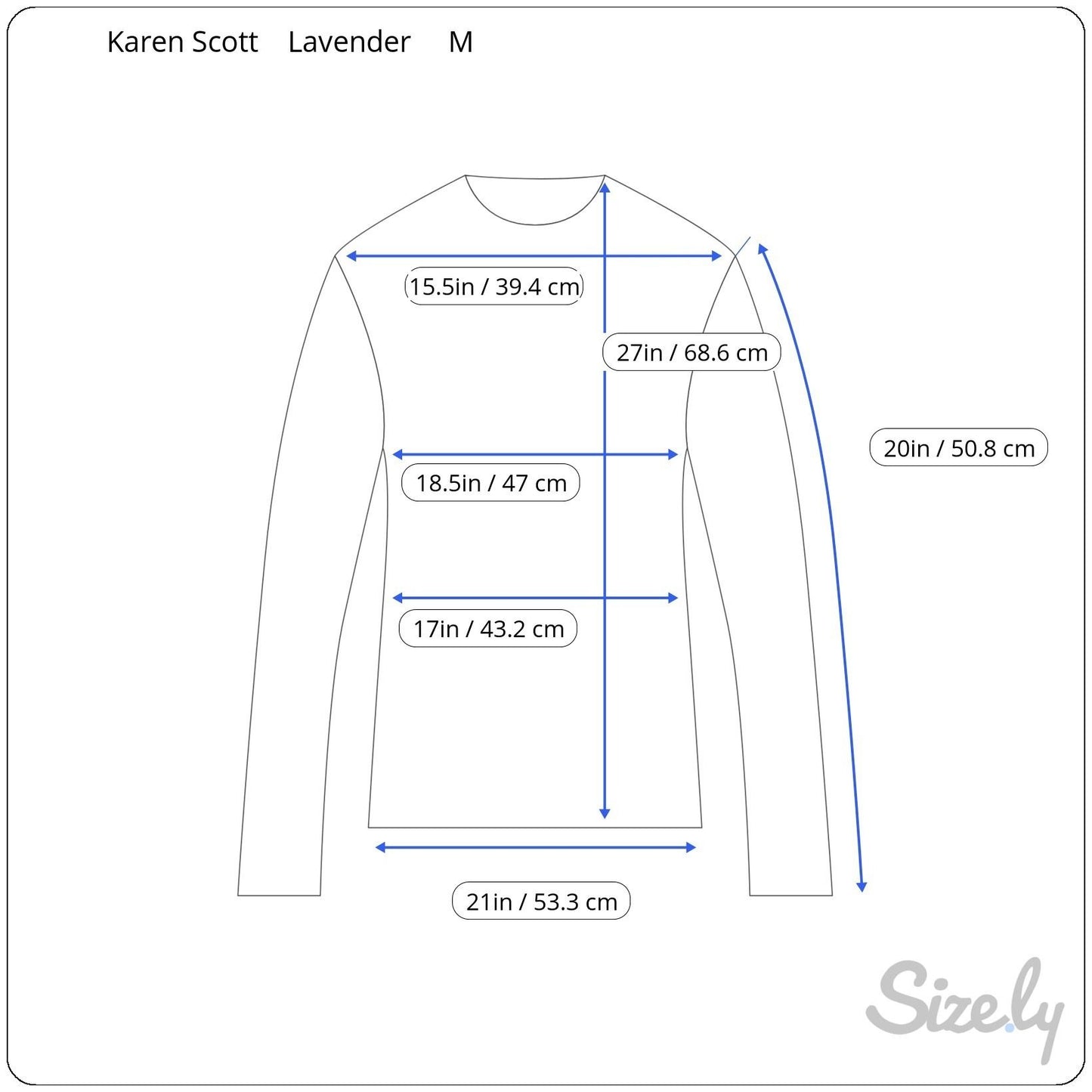 Karen Scott Vintage Womens Lavender Chevron Luxsoft Rolled Neck Knit Sweater M