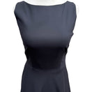 Switch Banana Republic Minimalist Wool Blend Old Money Fit Flare Boat Neck Dress LBD 0 3 image
