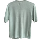 Switch Epogee Vintage Womens Green Floral Embroidery Short Sleeve Cottage Cardigan L 2 image